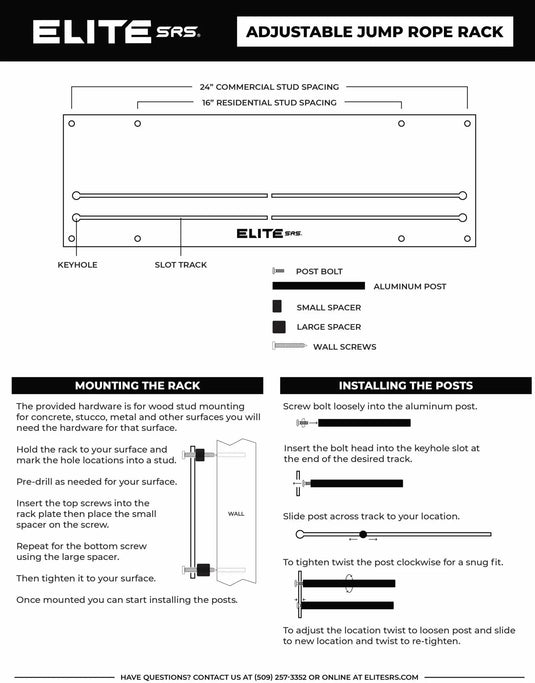 Elite Jumps - Adjustable Jump Rope Rack