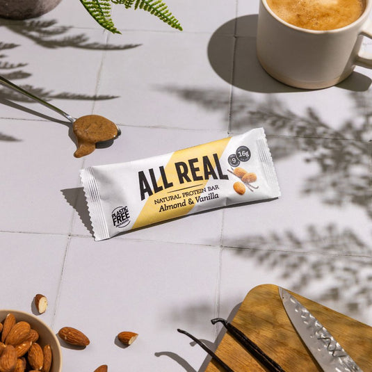 All Real Nutrition - Almond Vanilla Protein Bar (50g x 12)