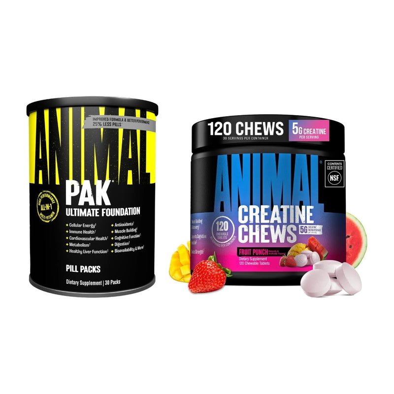 Load image into Gallery viewer, Animal Strength Stack: Animal Pak and Animal Creatine Chews