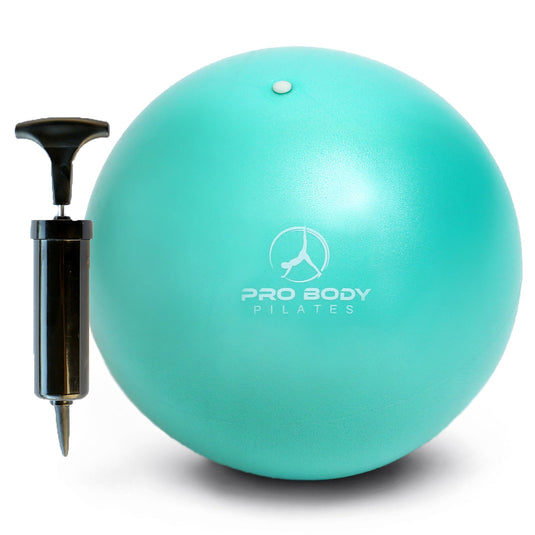 ProBody Pilates - 9 Inch Small Exercise Ball for Stability, Barre, Pilates, Yoga, and Balance (with Pump)