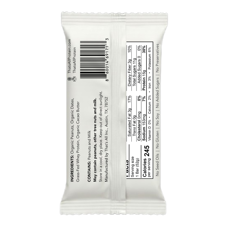 Load image into Gallery viewer, That's All - Peanut Protein Bar
