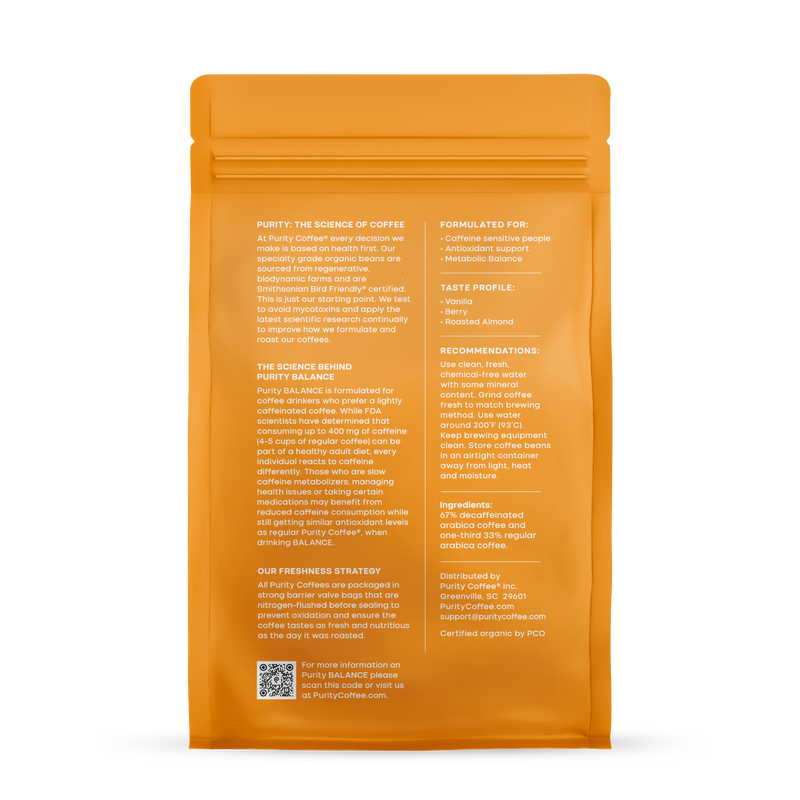 Load image into Gallery viewer, Purity Coffee - Balance: 2/3 Decaf Whole Bean Coffee
