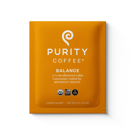 Purity Coffee - Balance: 2/3 Decaf Single-Serve Pocket Purity - Coffee