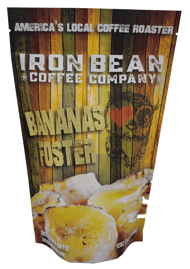 Load image into Gallery viewer, Iron Bean Coffee Company - Banana's Foster - 12oz
