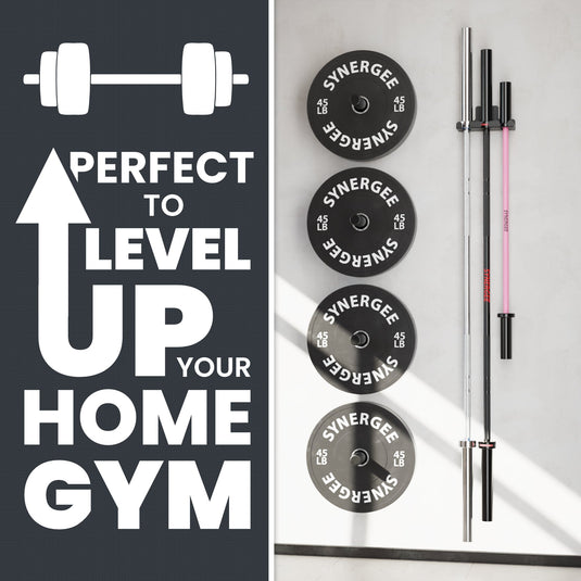 Synergee - Wall Mounted Barbell and Accessory Hanger