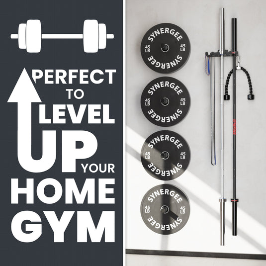 Synergee - Wall Mounted Barbell and Accessory Hanger