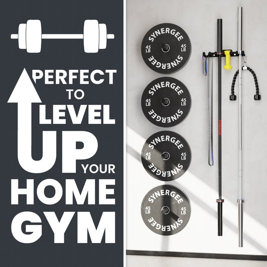 Synergee - Wall Mounted Barbell and Accessory Hanger