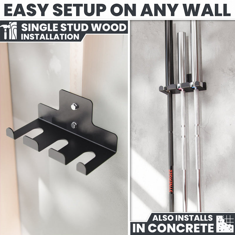 Load image into Gallery viewer, Synergee - Wall Mounted Barbell and Accessory Hanger
