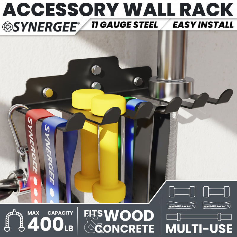 Load image into Gallery viewer, Synergee - Wall Mounted Barbell and Accessory Hanger
