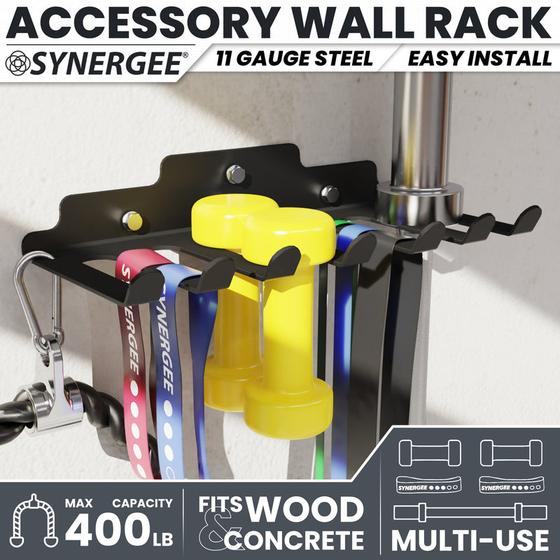Load image into Gallery viewer, Synergee - Wall Mounted Barbell and Accessory Hanger
