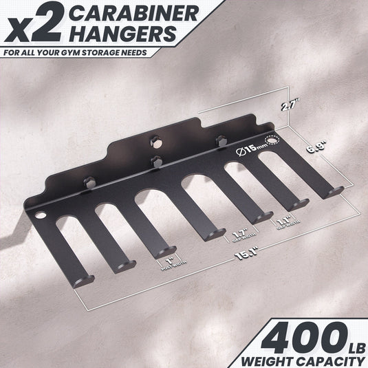 Synergee - Wall Mounted Barbell and Accessory Hanger