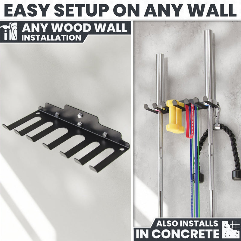 Load image into Gallery viewer, Synergee - Wall Mounted Barbell and Accessory Hanger
