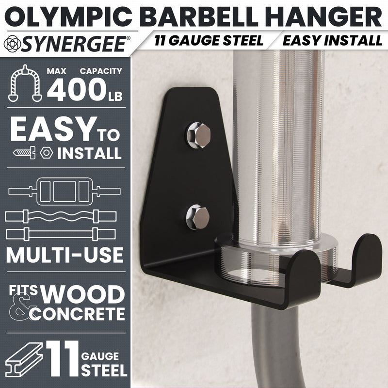 Load image into Gallery viewer, Synergee - Wall Mounted Barbell and Accessory Hanger
