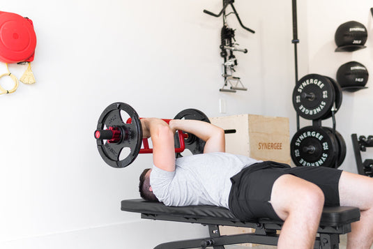 Bench Press Fat Gripz Triceps Rogue MG-3 Multi Grip Bars Rogue Fitness