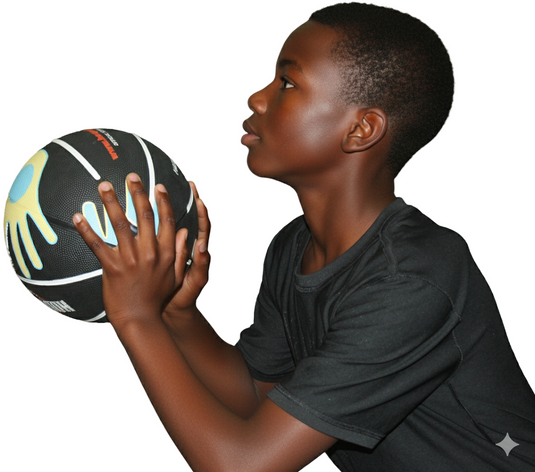 HoopsKing - Hands on Shooter Basketball w- Hand Placement