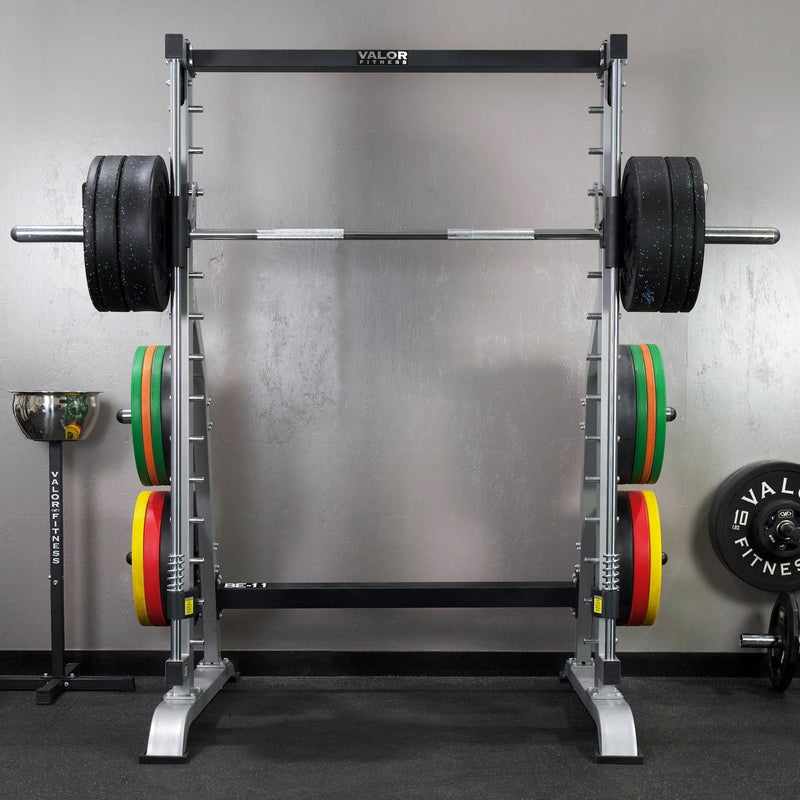 Load image into Gallery viewer, Valor Fitness - Smith Machine with Olympic Storage Pegs
