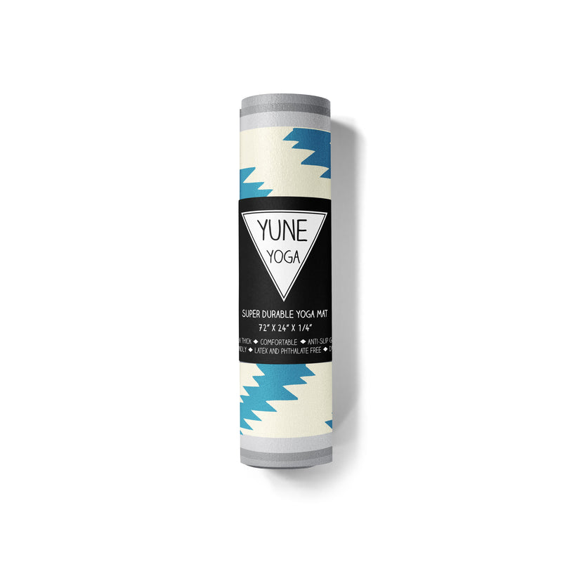 Load image into Gallery viewer, Yune Yoga - Yoga Mat | 6mm Thick | Blue | Non-Slip | Eco Friendly | Yune Yoga | Bear Creek Juniper
