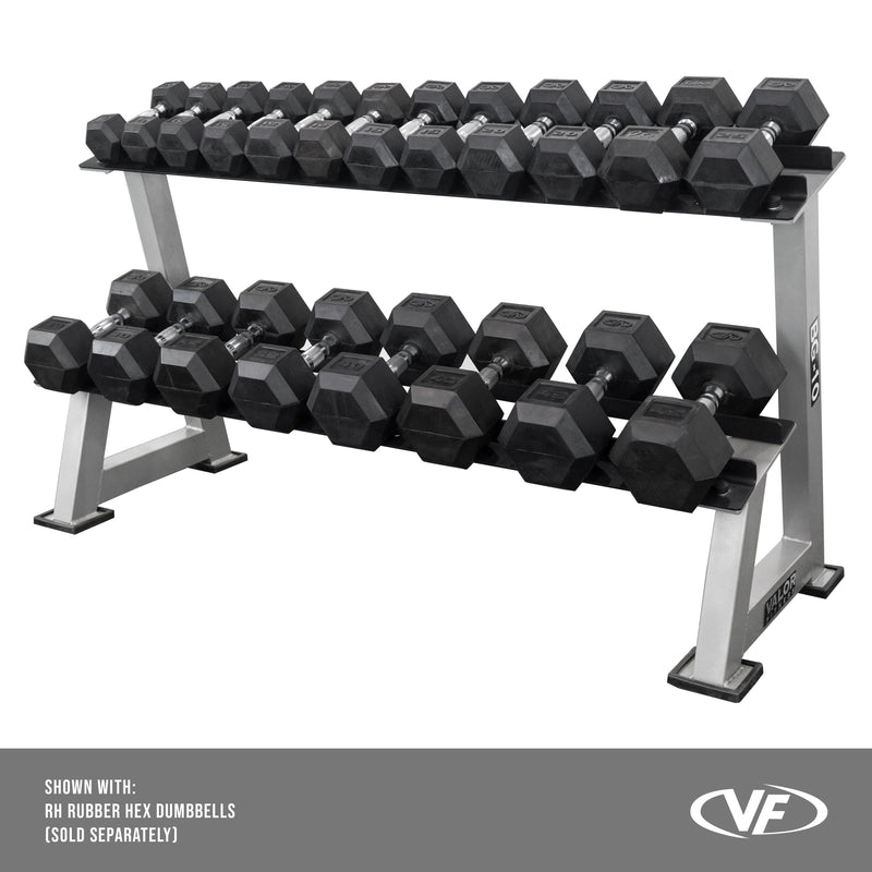 Load image into Gallery viewer, Valor Fitness - Dumbbell 2 Tier Storage Rack
