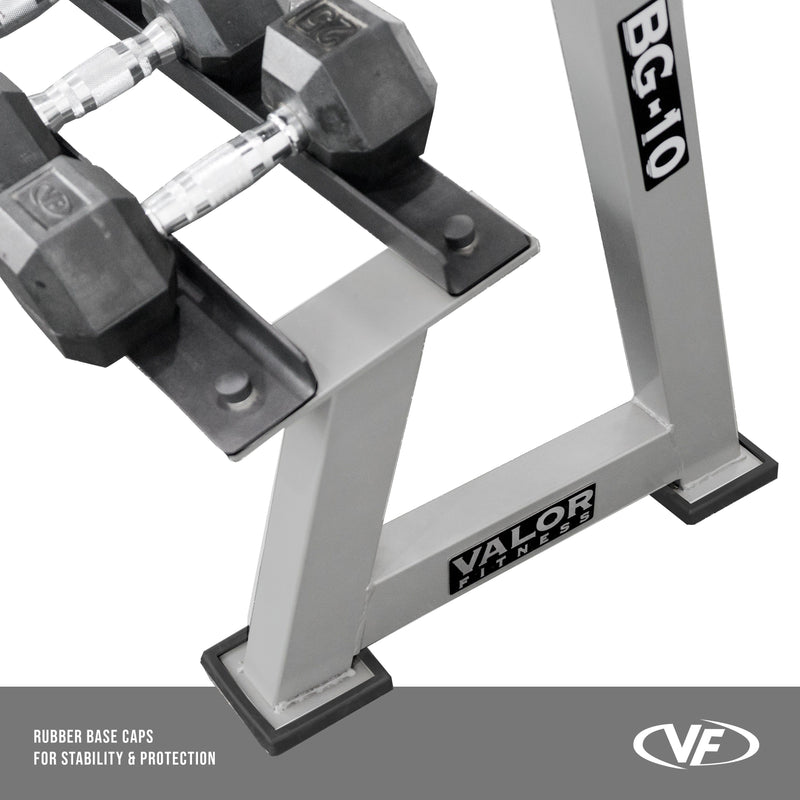Load image into Gallery viewer, Valor Fitness - Dumbbell 2 Tier Storage Rack
