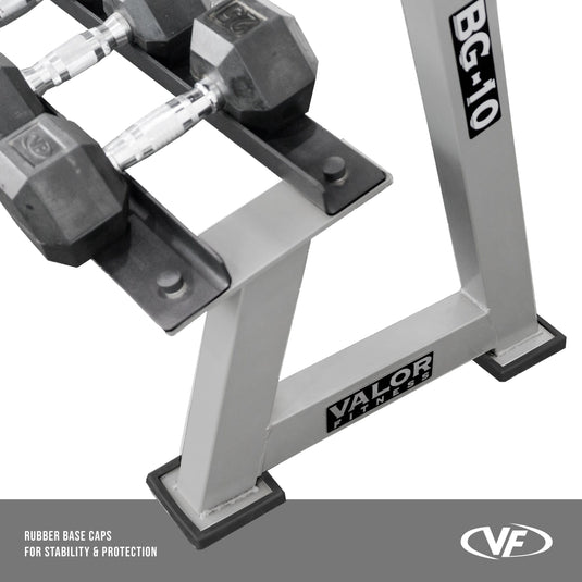 Valor Fitness - Dumbbell 2 Tier Storage Rack