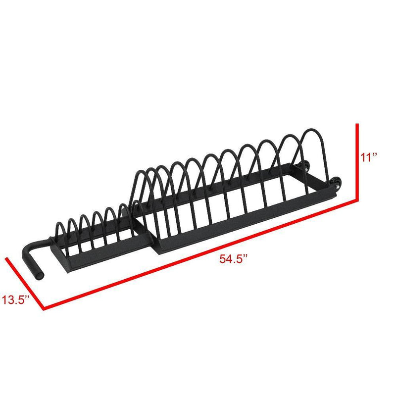 Load image into Gallery viewer, Valor Fitness - Horizontal Weight Plate Storage Rack
