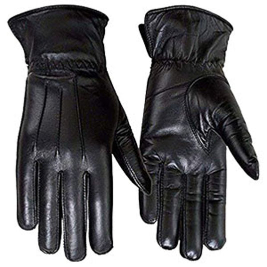 MRX - Ladies Warm Winter Dress and Work Gloves, Thermal Lining, Genuine Black Leather
