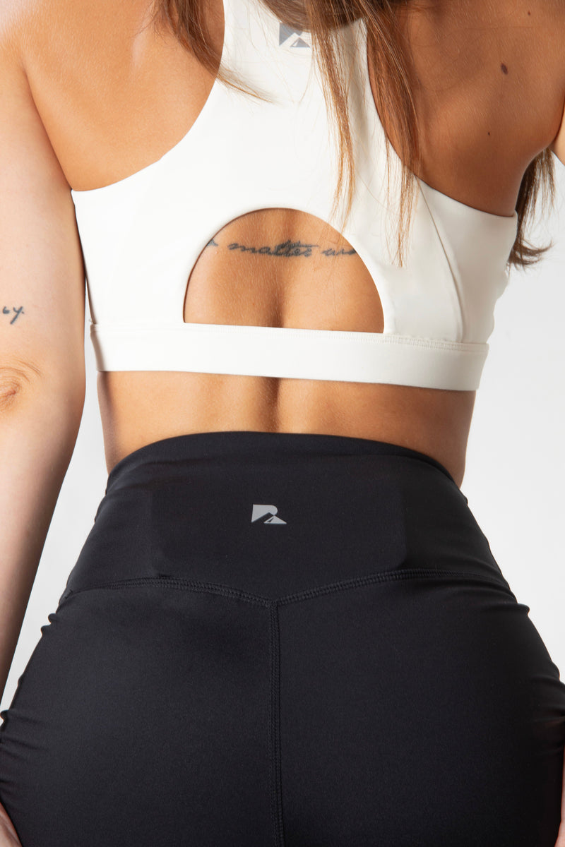 Load image into Gallery viewer, Runner's Athletics - Women's Sculpting Workout Shorts 5 Inch - Black | Criss-Cross Waistband with Pocket
