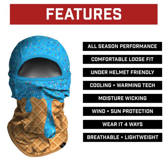 Elite Athletic Gear - Blue Ice Cream Balaclava Mask (Shiesty)
