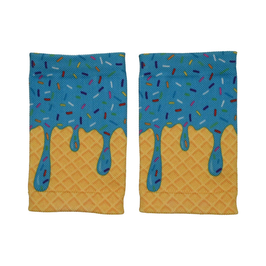 Elite Athletic Gear - Blue Ice Cream Wrist Support Sleeves