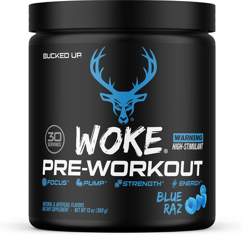 Load image into Gallery viewer, Bucked Up - Woke AF Pre-Workout - Blue Raz
