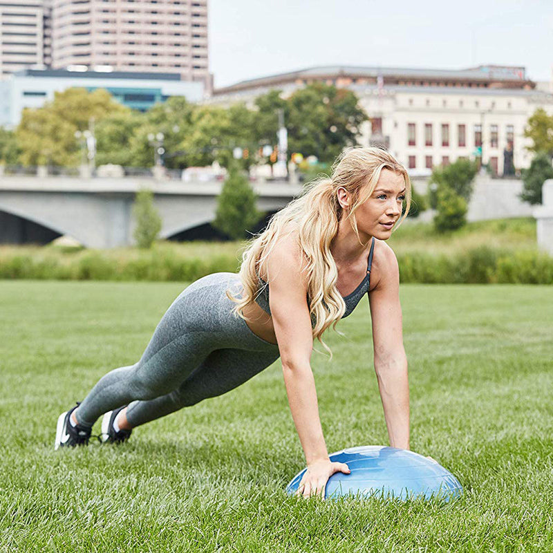Load image into Gallery viewer, Bosu 50cm Non-Slip Travel-Size Balance Ball Trainer for Home Gym Workout, Blue
