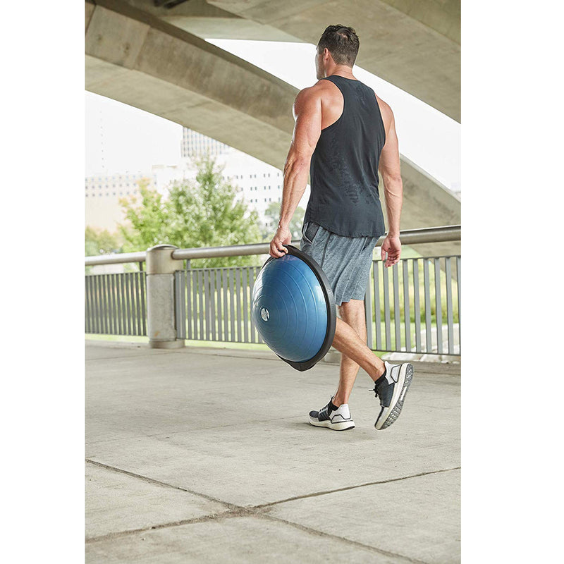 Load image into Gallery viewer, Bosu 50cm Non-Slip Travel-Size Balance Ball Trainer for Home Gym Workout, Blue
