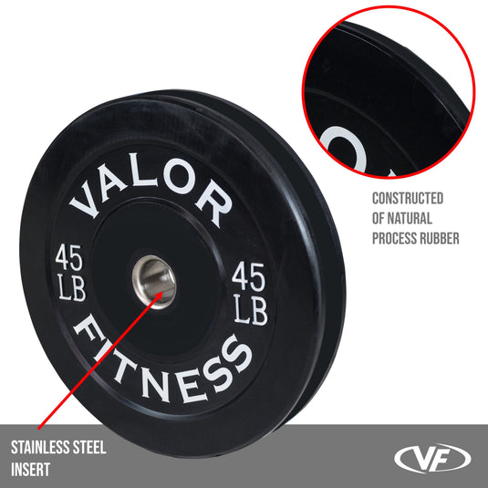 Valor Fitness - Rubber Bumper Plates (LB)