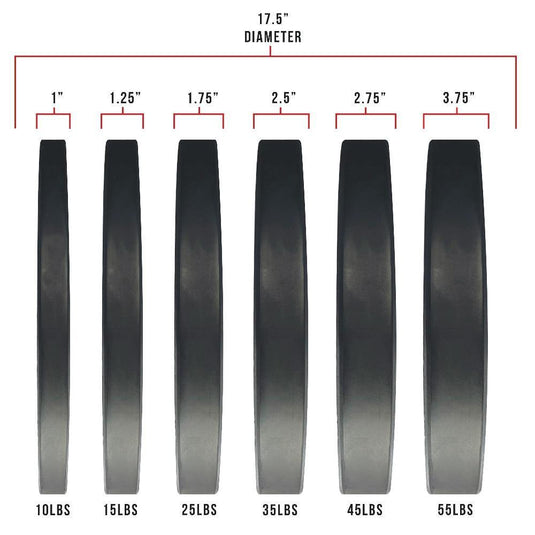 Valor Fitness - Rubber Bumper Plates (LB)