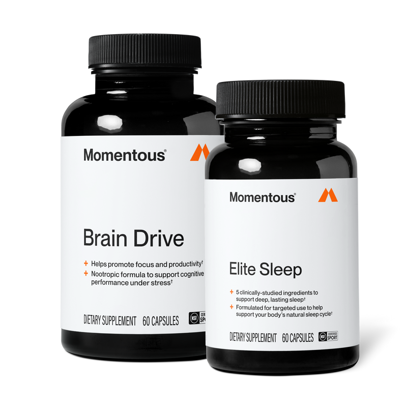 Load image into Gallery viewer, Momentous - Brain Drive + Elite Sleep Stack - Vitamins &amp; Supplements
