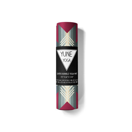 Yune Yoga - Yoga Mat | 6mm Thick | Red | Non-Slip | Eco Friendly | Yune Yoga | Buffalo Hills Lava