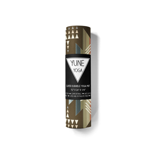 Yune Yoga - Yoga Mat | 6mm Thick | Brown | Non-Slip | Eco Friendly | Yune Yoga | Buffalo Hills Soil