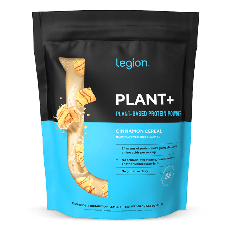 Load image into Gallery viewer, Legion Athletics - Plant+ Plant-Based Protein Powder - Cinnamon Cereal / 20 Servings

