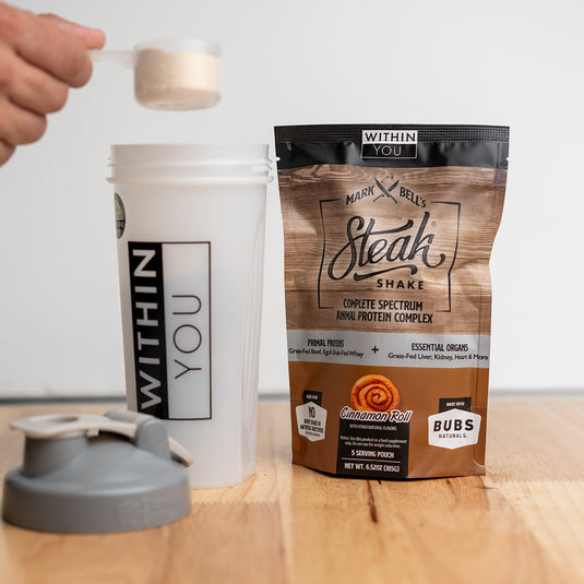 5 Serving Travel Size - Mark Bell's Steak Shake® - Complete Spectrum Animal Protein Powder Complex