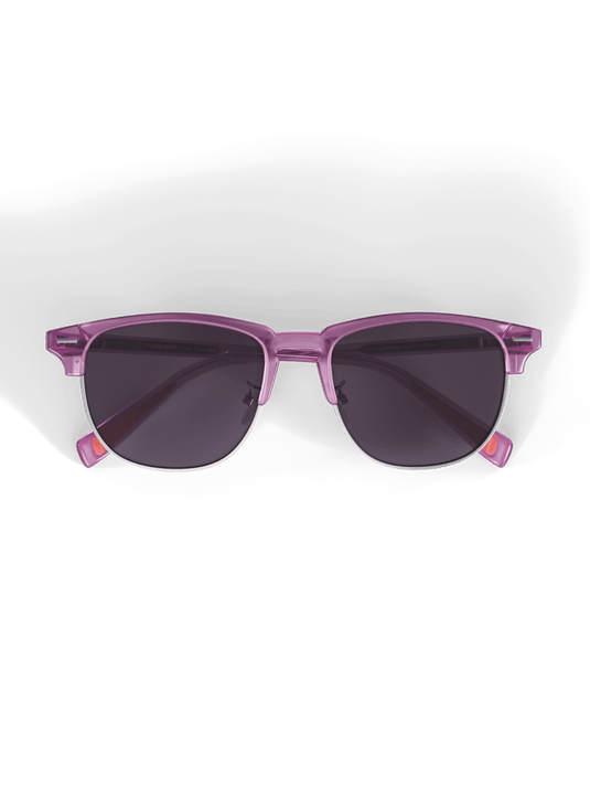 Clear Lilac Semi Rimless
