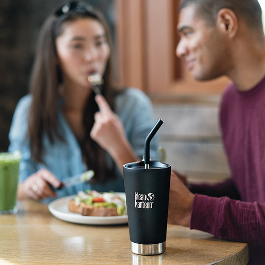 Klean Kanteen - Straw 2-Pack with Brush - Black