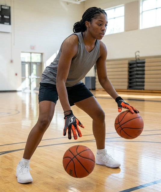 HoopsKing - Hoop Handz Weighted Basketball Gloves | Heavy | Increase Hand Speed