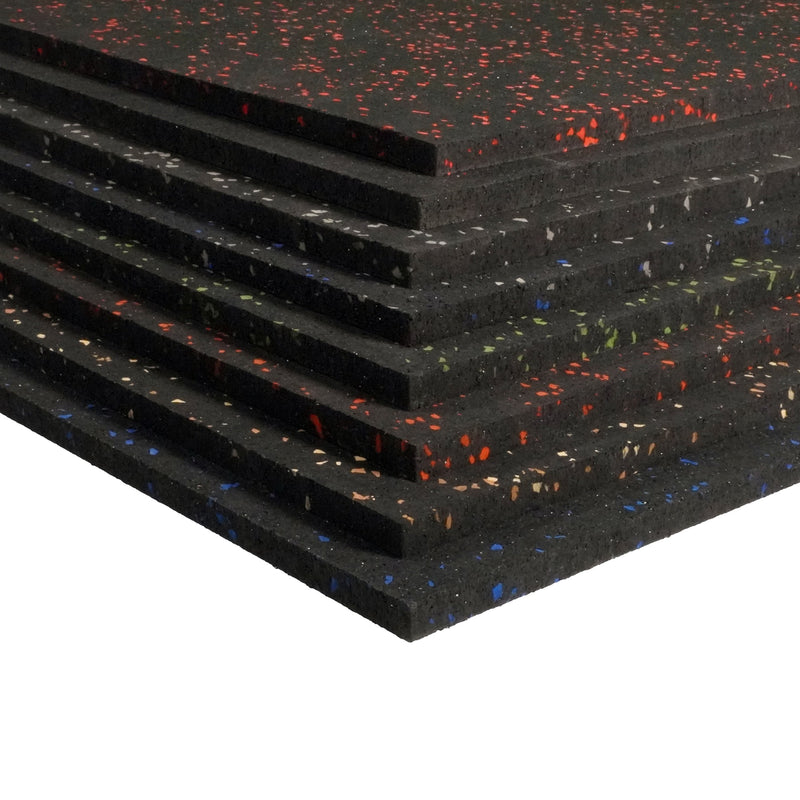 Load image into Gallery viewer, Rubber Gym Flooring Mat – Heavy-Duty, Shock Absorbing &amp; Non-Slip for Home &amp; Commercial Gyms
