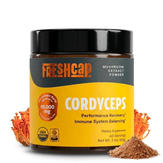 FreshCap Mushrooms - Cordyceps Mushroom Extract Powder