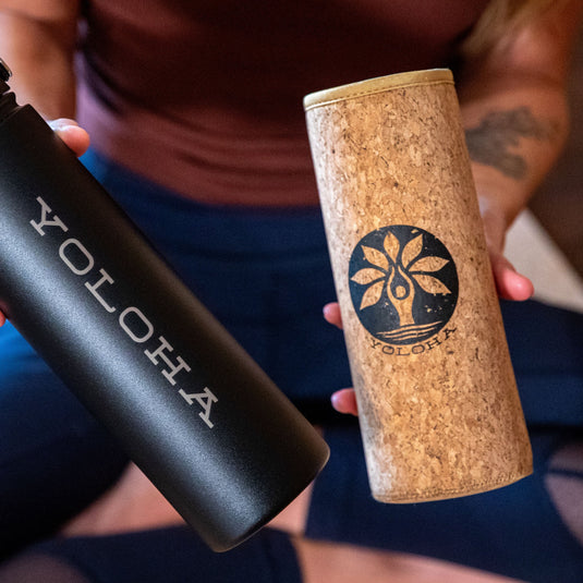 Yoloha Yoga - Cork Bottle Sleeve 32oz