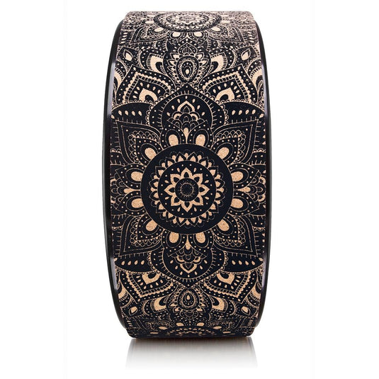 Yoga Design Lab - Yoga Wheel Cork Mandala Black