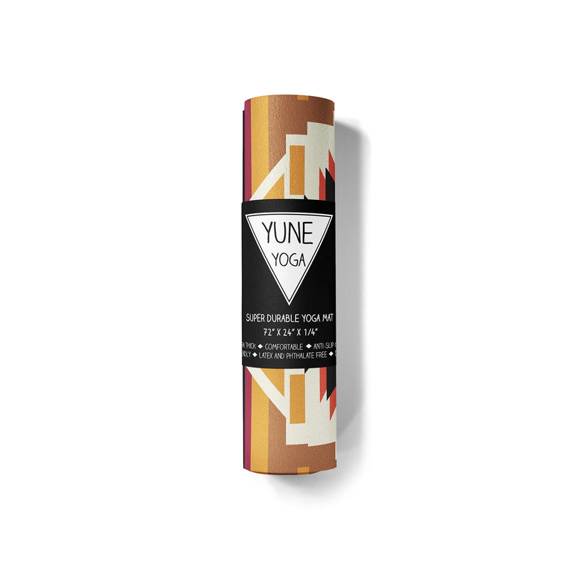 Load image into Gallery viewer, Yune Yoga - Yoga Mat | 6mm Thick | Brown | Non-Slip | Eco Friendly | Yune Yoga | Coyote Falls
