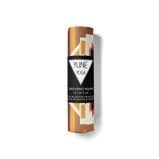 Yune Yoga - Yoga Mat | 6mm Thick | Brown | Non-Slip | Eco Friendly | Yune Yoga | Coyote Falls