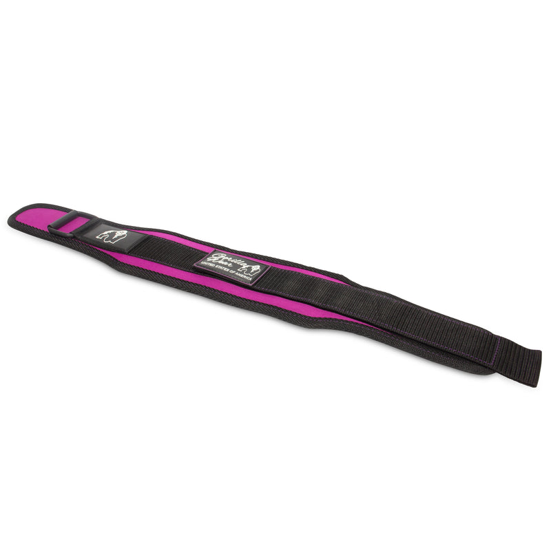 Load image into Gallery viewer, Gorilla Wear 4 Inch Women&#39;s Lifting Belt - Black/Purple

