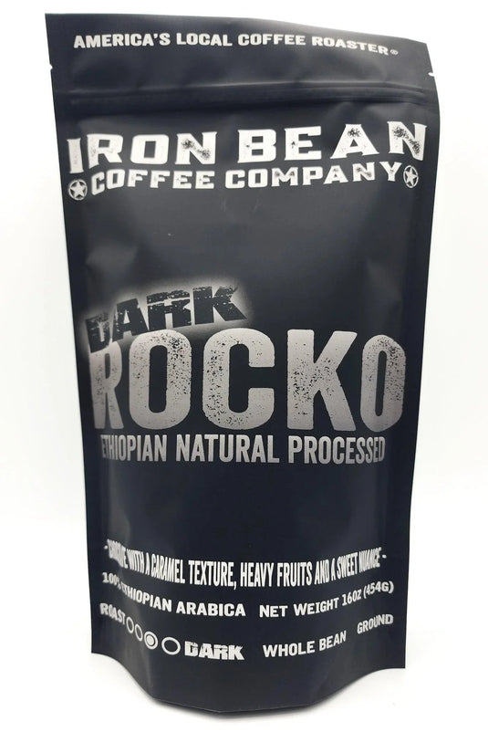 Iron Bean Coffee Company - Dark Rocko Ethiopian Natural Process Darker Roast
